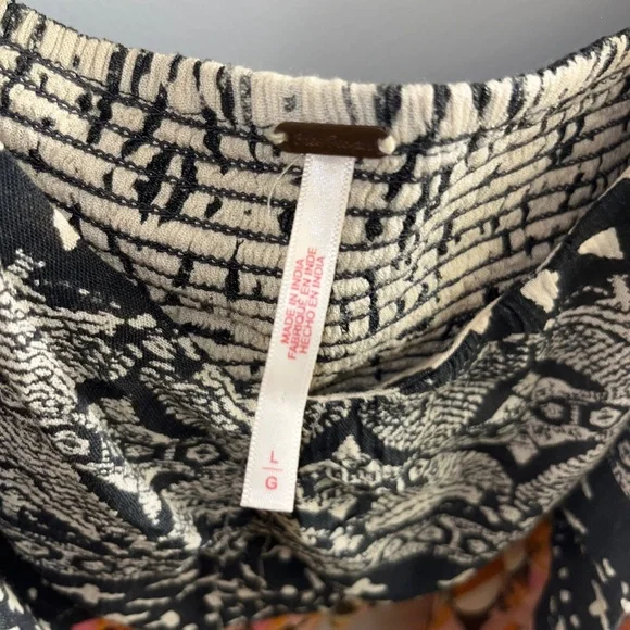 Free People Multicolor Skirt Set boho cruise vacation beach - Picture 4 of 4